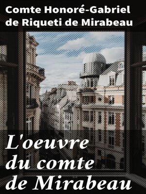 cover image of L'oeuvre du comte de Mirabeau